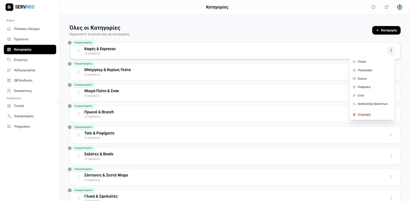 Categories Management